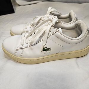 Lacoste Women's Classic White Sneakers Size 8